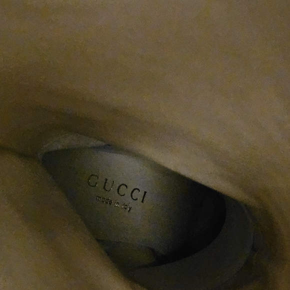 Gucci Black Velvet Monogram Heeled Boots - Picture 13 of 16